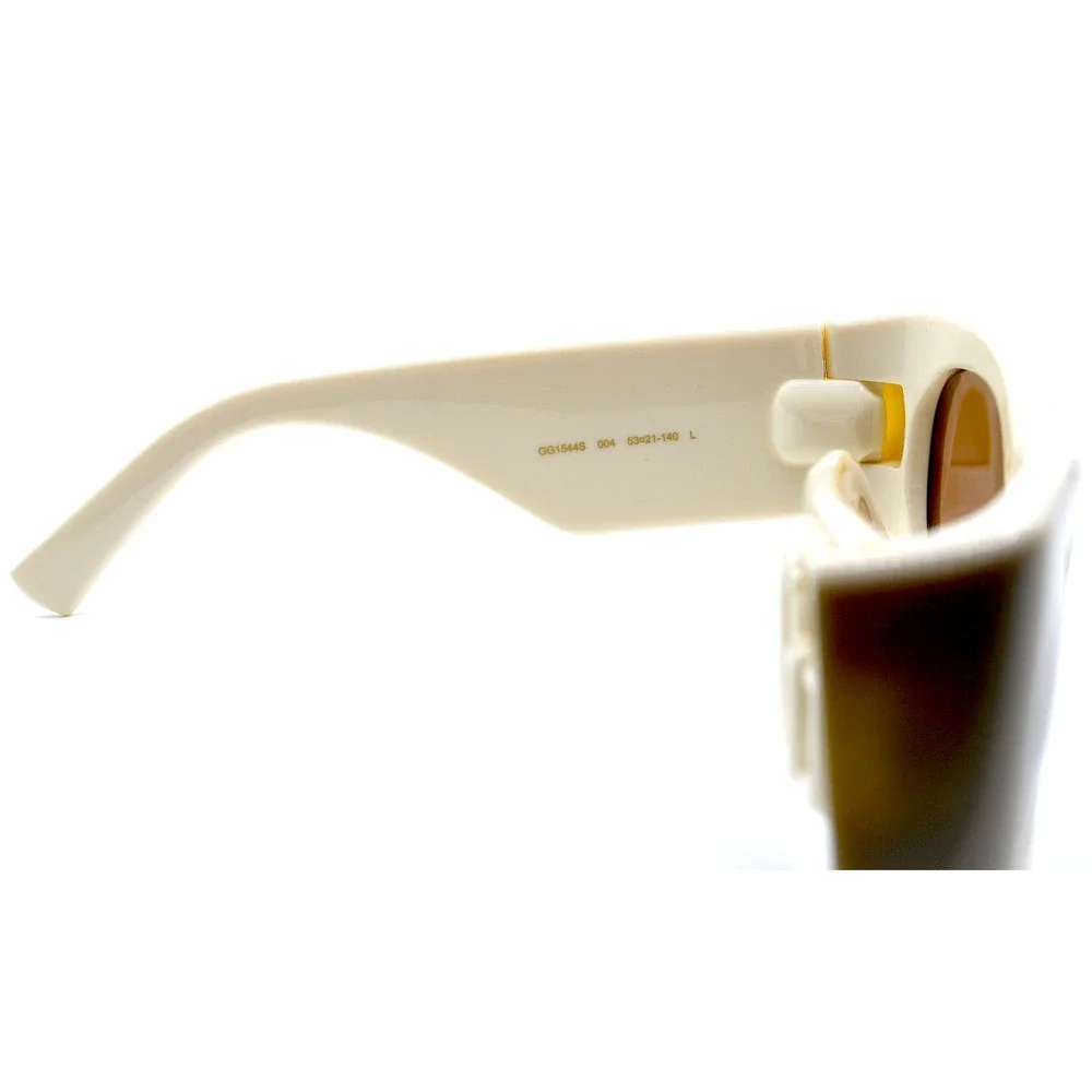 NEW GUCCI GG1544S 004 IVORY BROWN AUTHENTIC SUNGLASSES - Picture 14 of 16